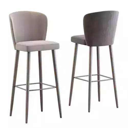 Aston Stool by Minotti 3D model 3
