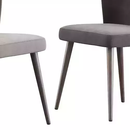 Aston dining chairl by Minotti 3D model 7