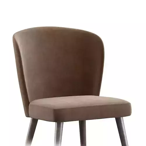 Aston dining chairl by Minotti 3D model 5