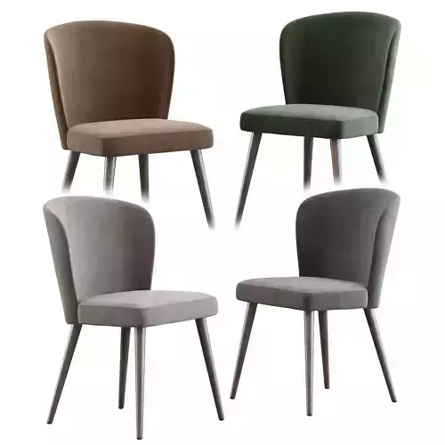 Aston dining chairl by Minotti 3D model