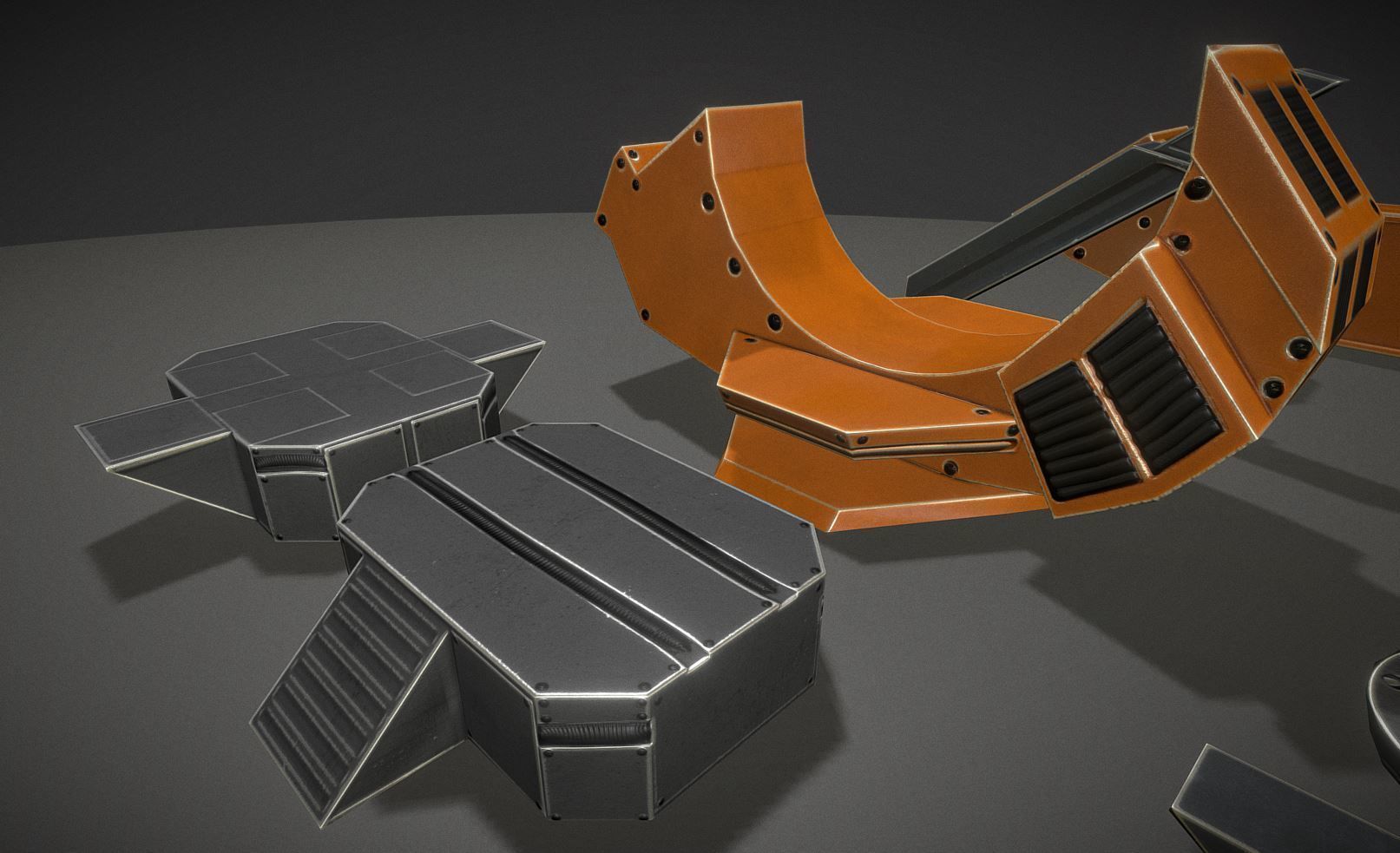 Terrain Walker Collection Low-poly 3D model_106