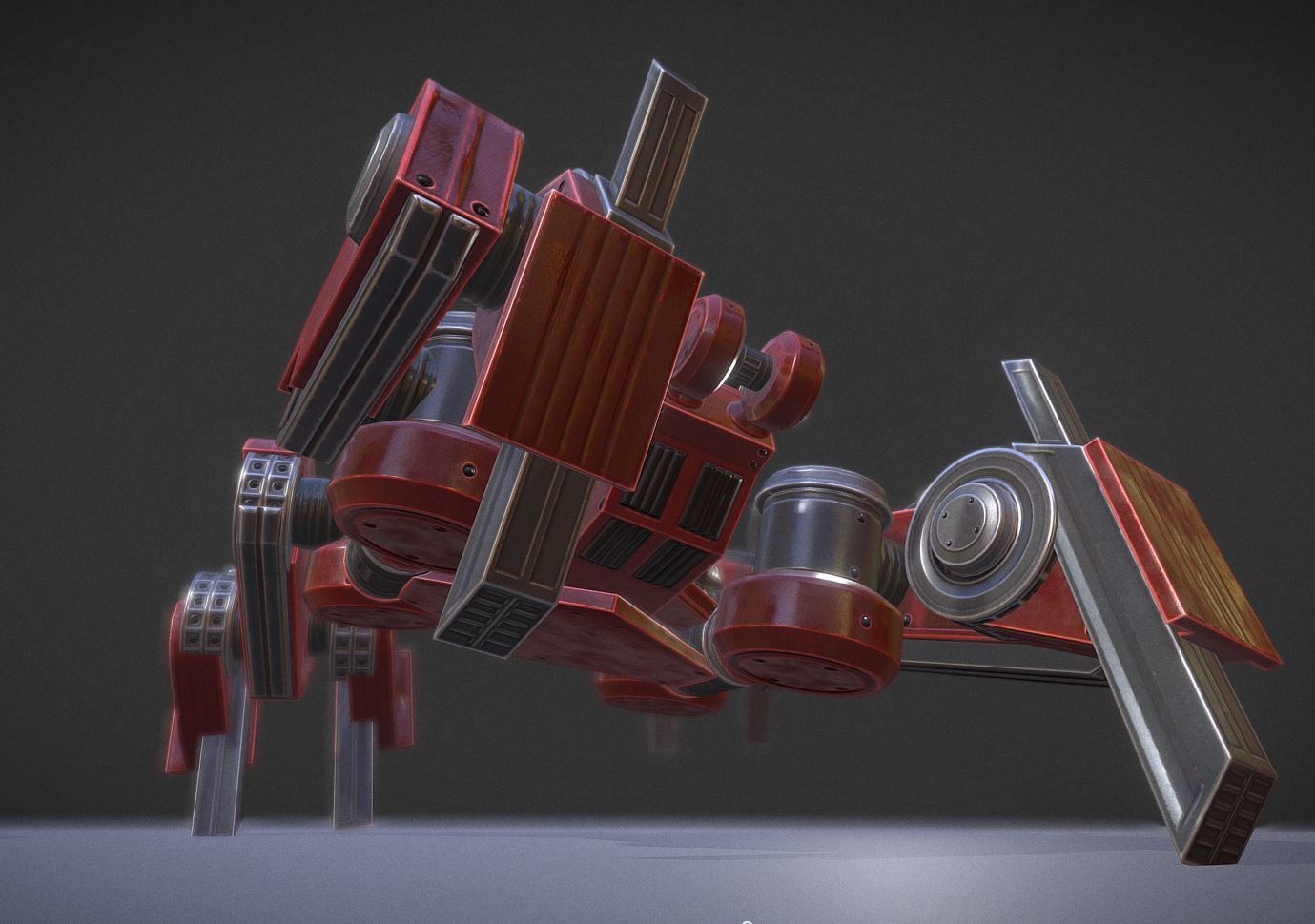 Terrain Walker Collection Low-poly 3D model_127