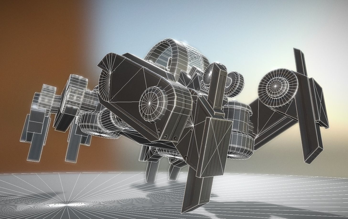 Terrain Walker Collection Low-poly 3D model_33