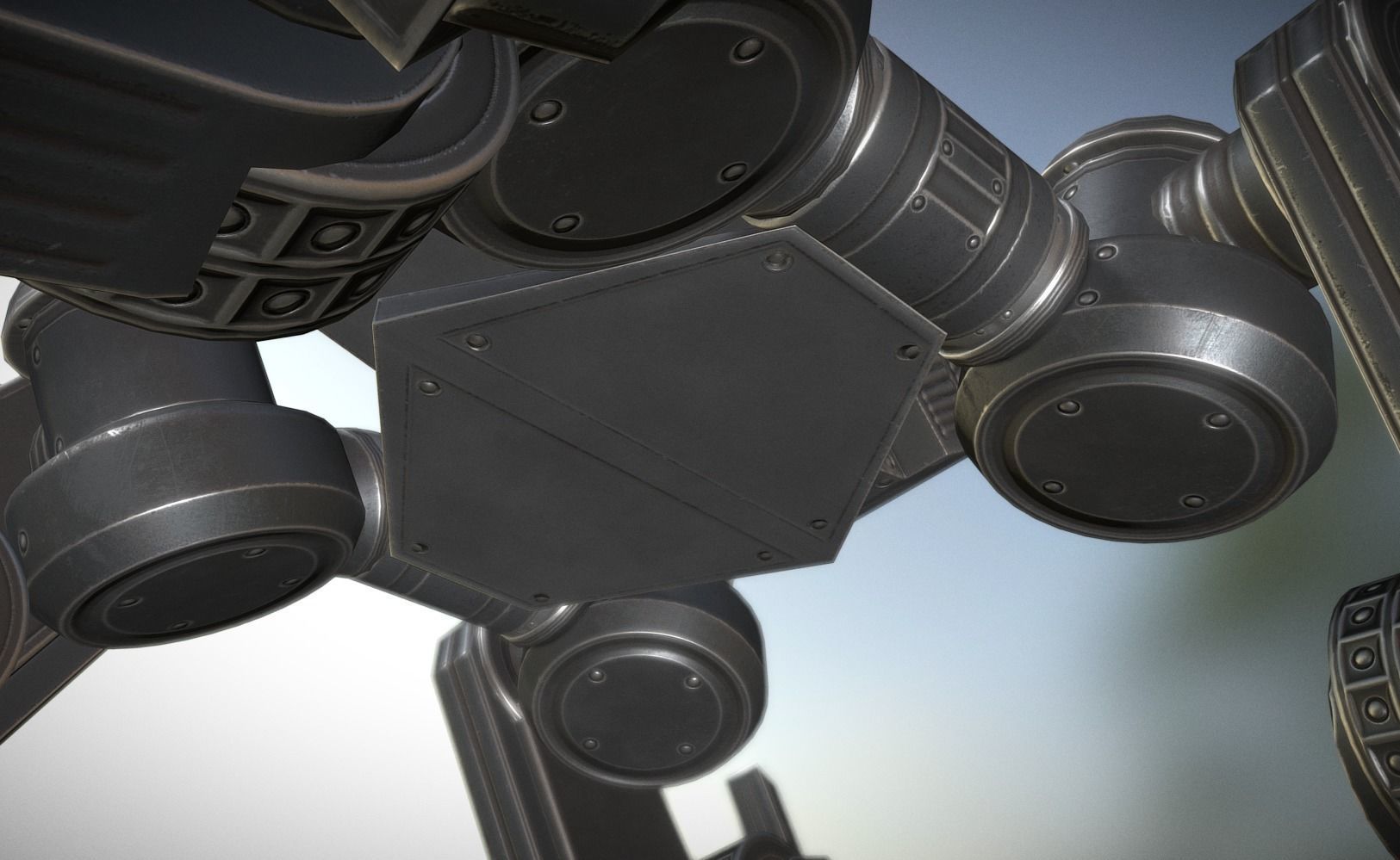 Terrain Walker Collection Low-poly 3D model_28