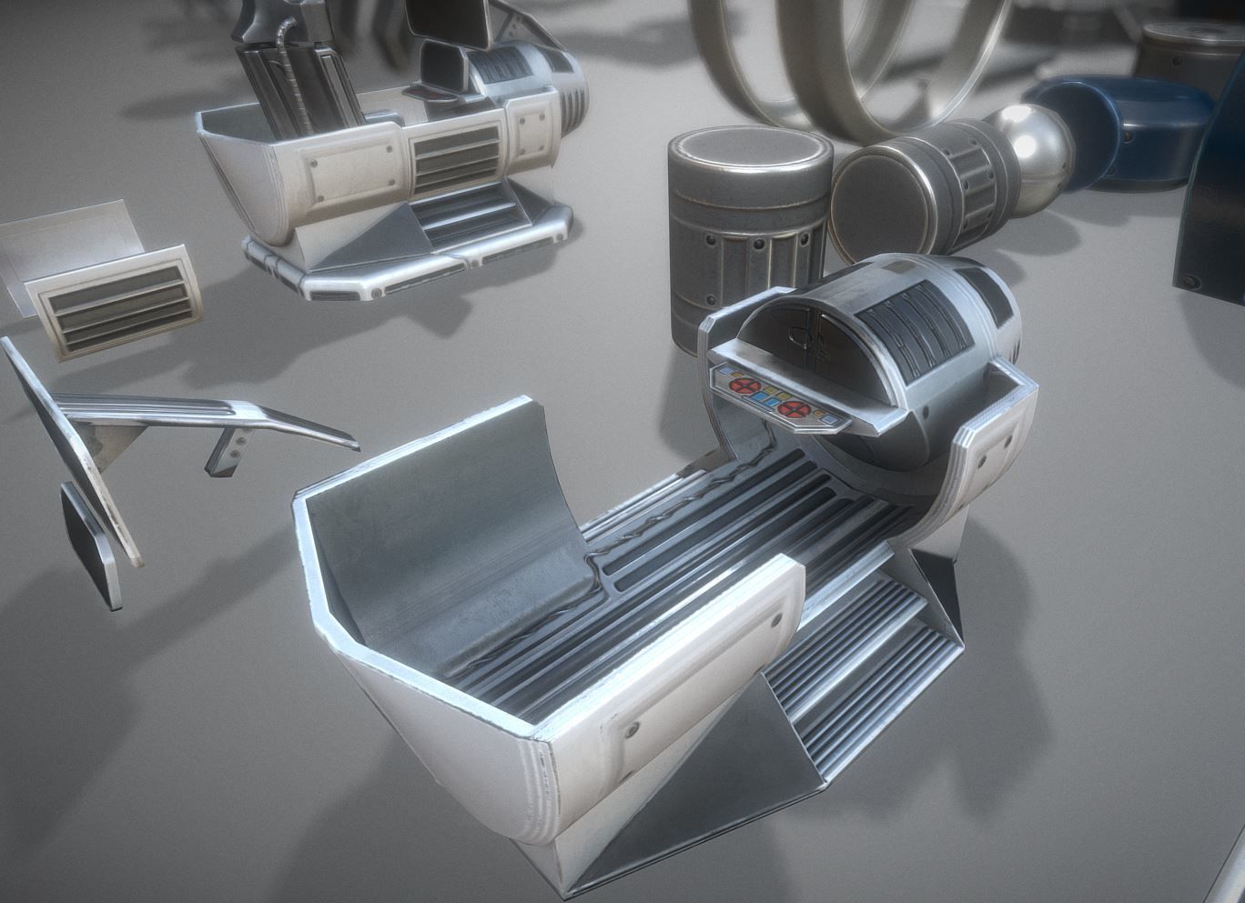 Terrain Walker Collection Low-poly 3D model_91