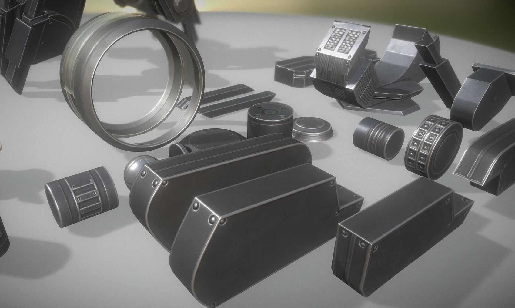 Terrain Walker Collection Low-poly 3D model_31