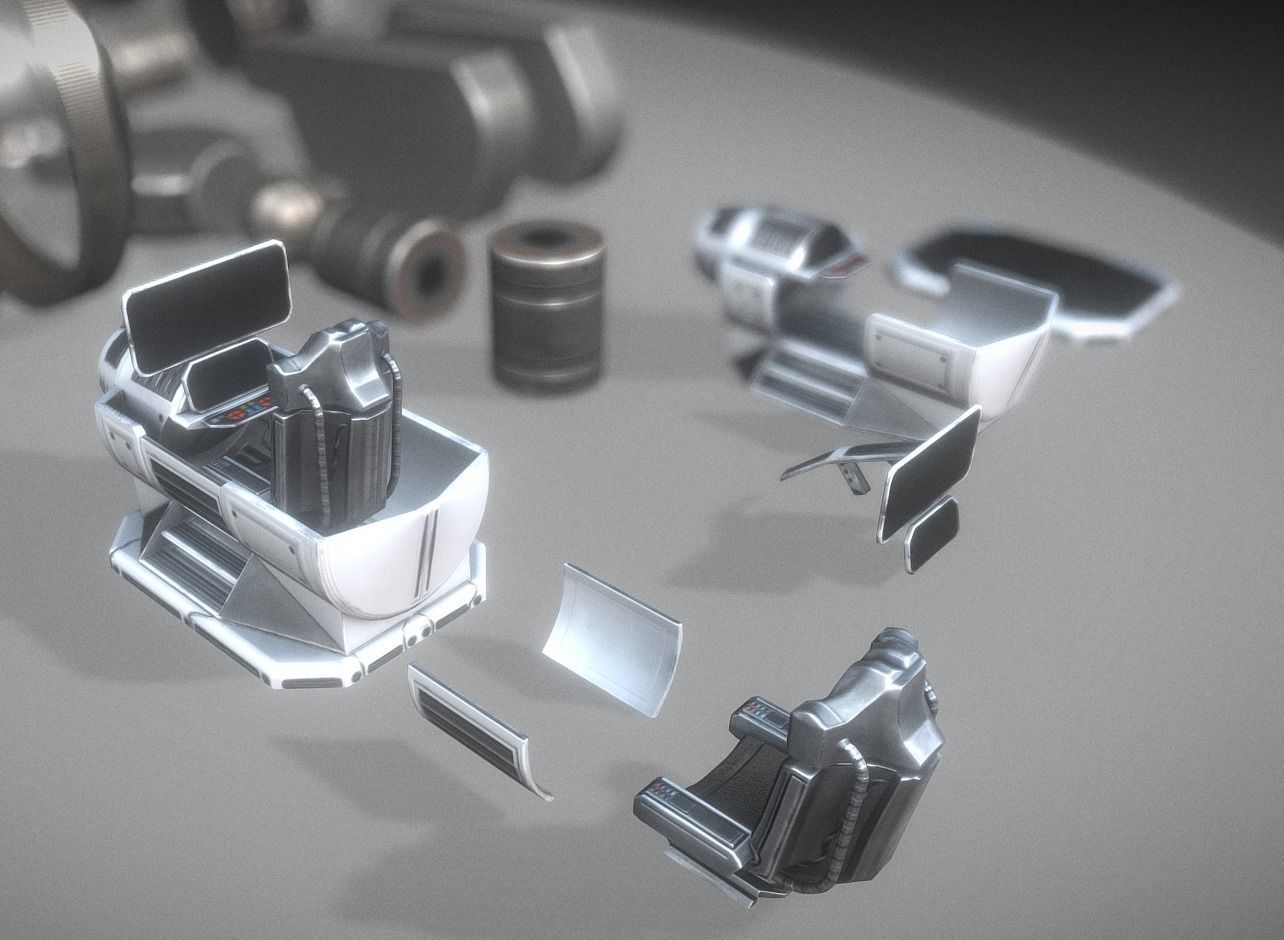 Terrain Walker Collection Low-poly 3D model_47