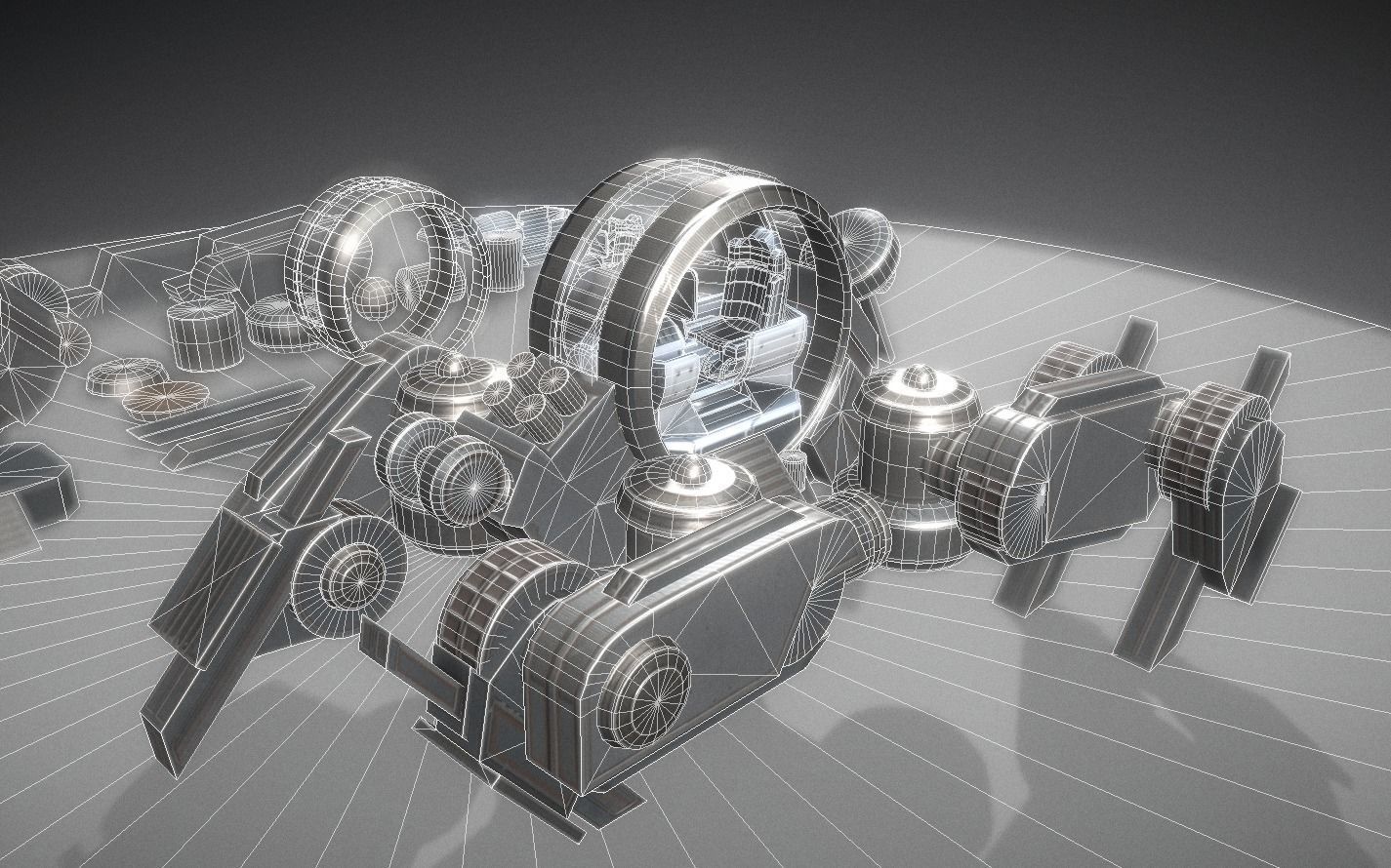 Terrain Walker Collection Low-poly 3D model_17