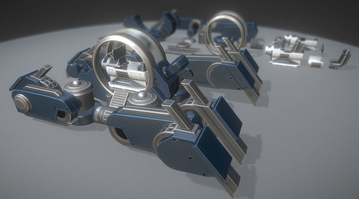 Terrain Walker Collection Low-poly 3D model_74