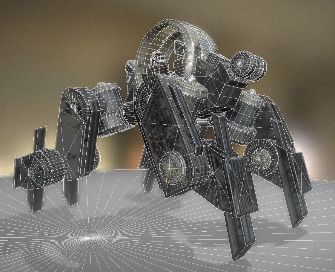 Terrain Walker Collection Low-poly 3D model_76