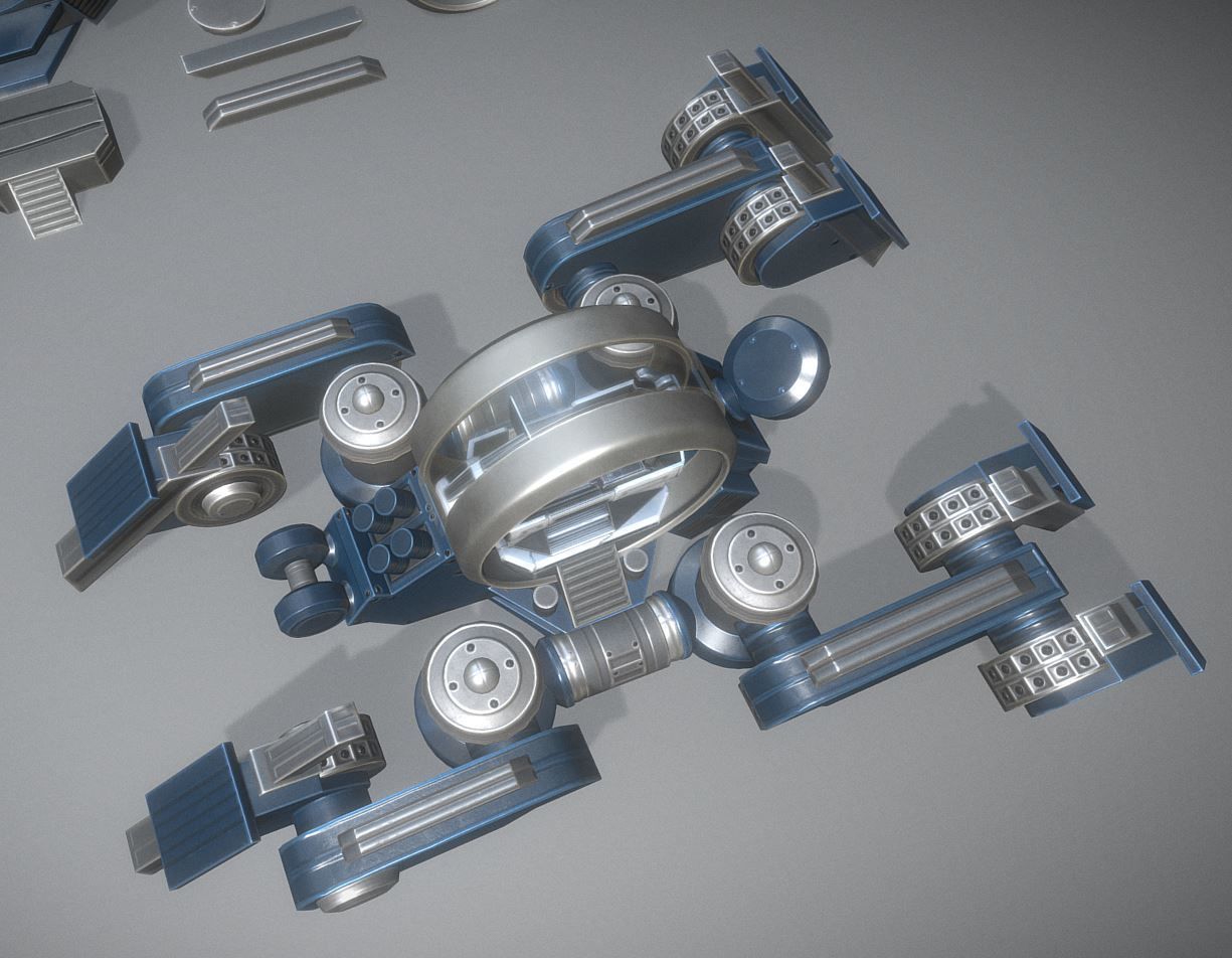 Terrain Walker Collection Low-poly 3D model_81