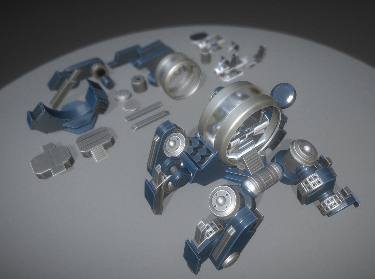 Terrain Walker Collection Low-poly 3D model_92