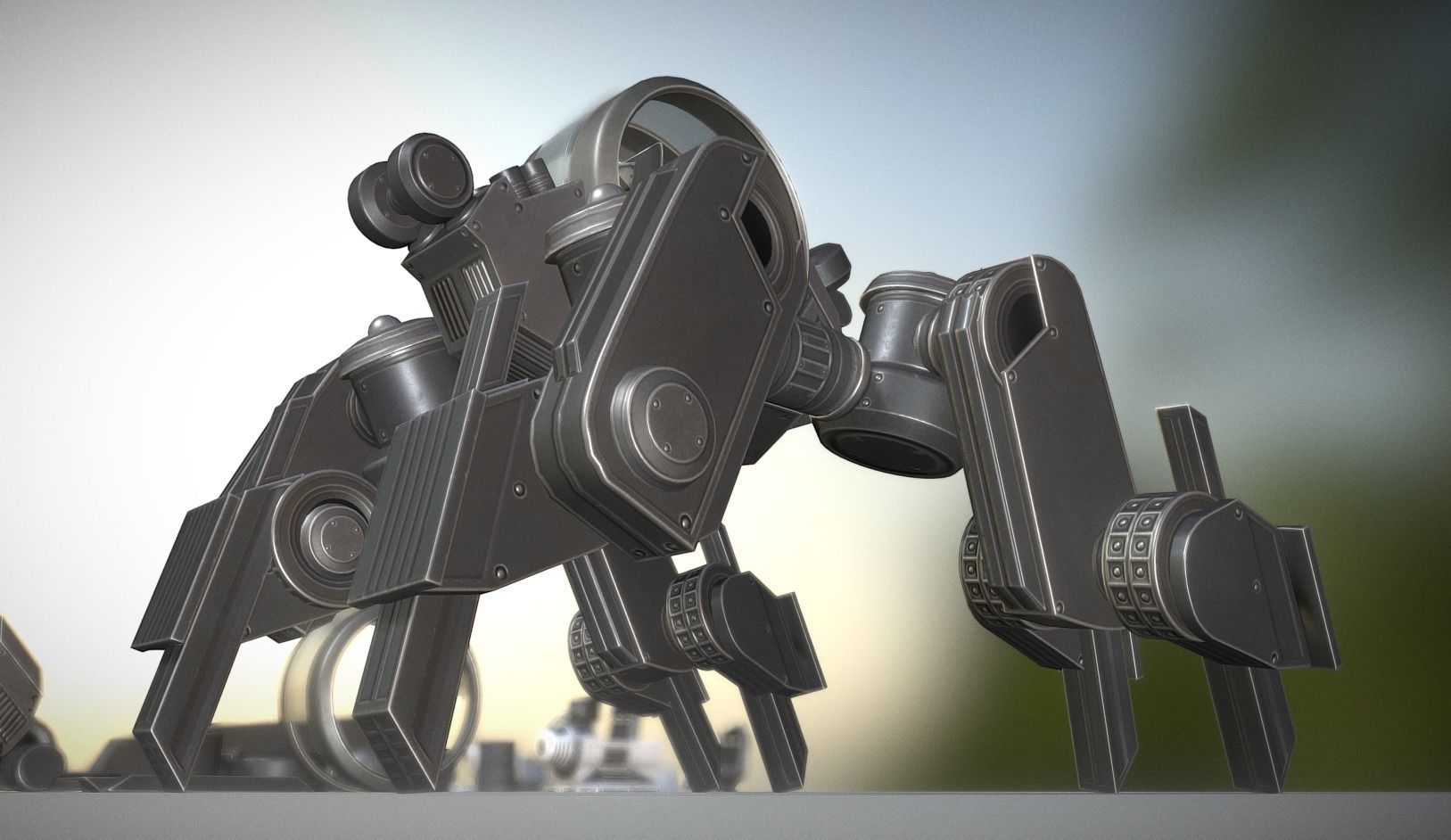 Terrain Walker Collection Low-poly 3D model_26