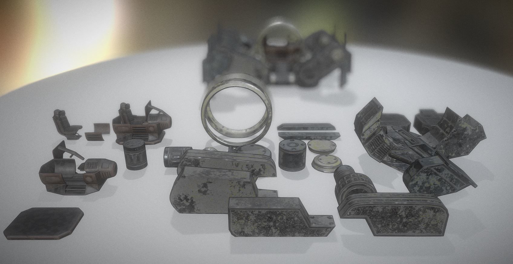 Terrain Walker Collection Low-poly 3D model_64