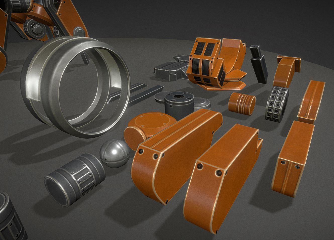 Terrain Walker Collection Low-poly 3D model_103