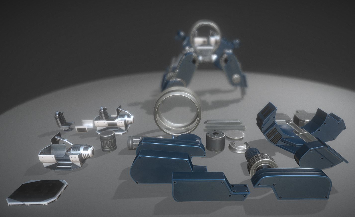 Terrain Walker Collection Low-poly 3D model_89