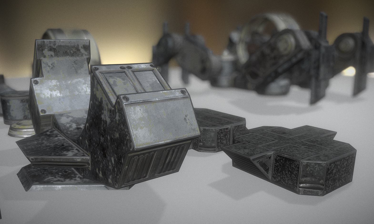 Terrain Walker Collection Low-poly 3D model_67