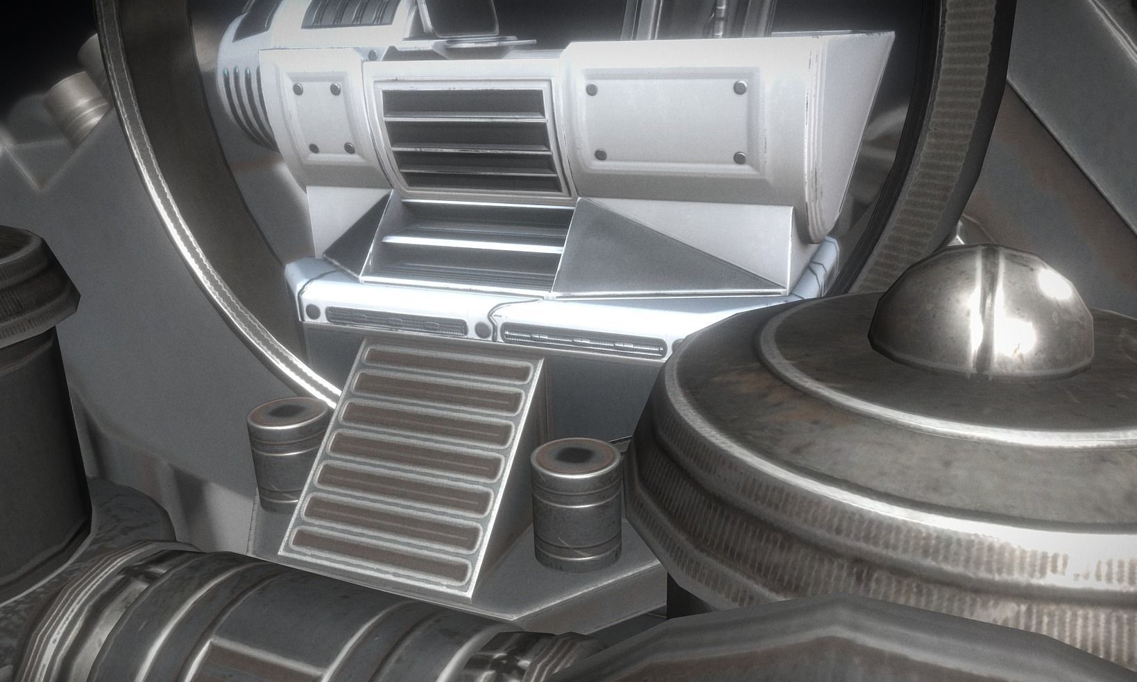 Terrain Walker Collection Low-poly 3D model_10