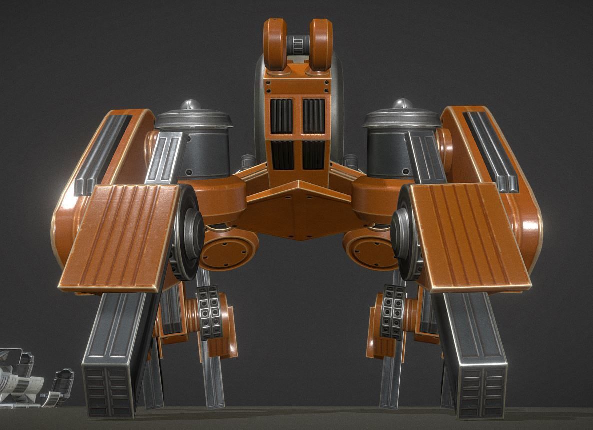 Terrain Walker Collection Low-poly 3D model_102