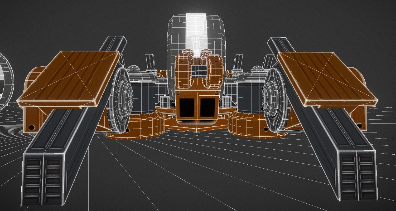 Terrain Walker Collection Low-poly 3D model_108