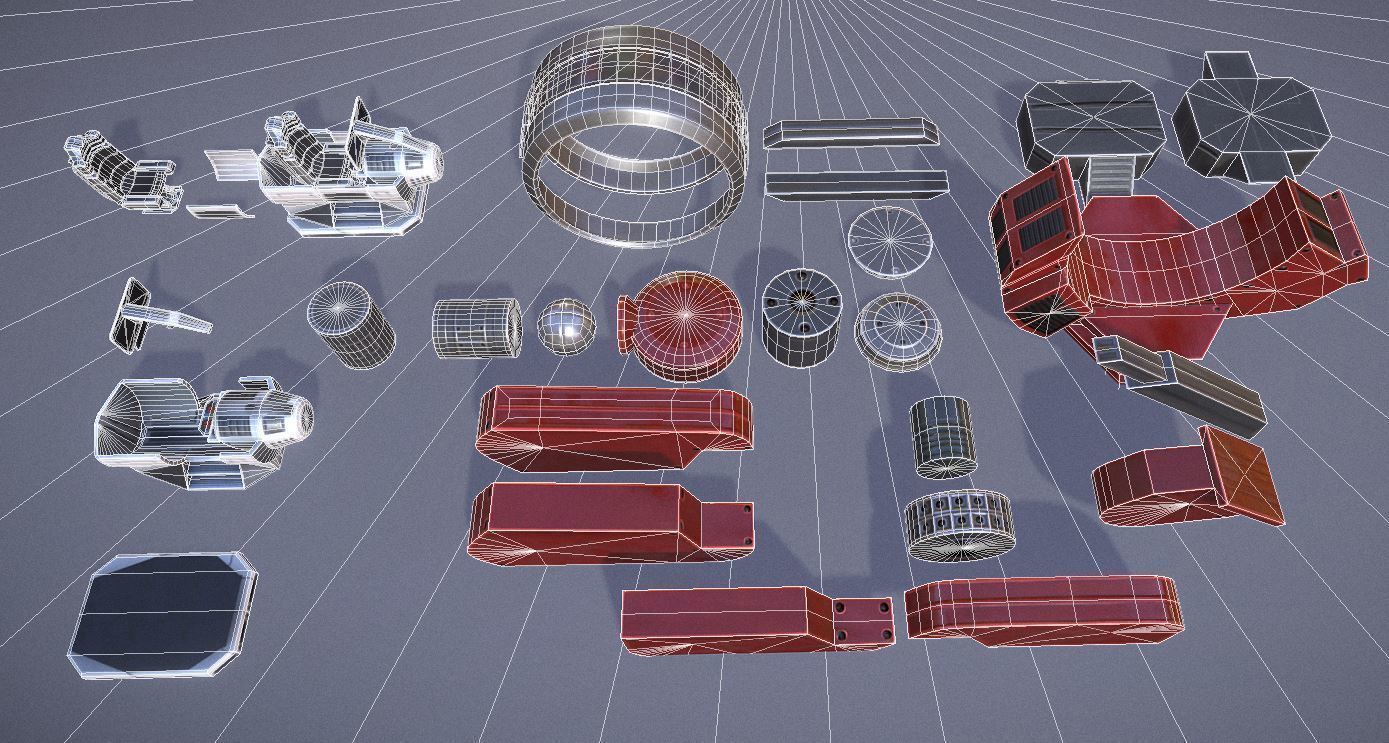 Terrain Walker Collection Low-poly 3D model_133