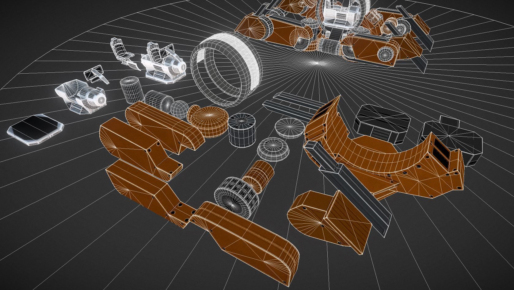 Terrain Walker Collection Low-poly 3D model_115