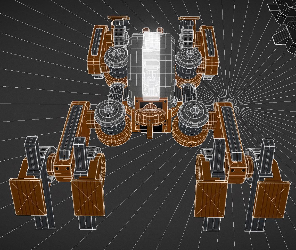 Terrain Walker Collection Low-poly 3D model_110