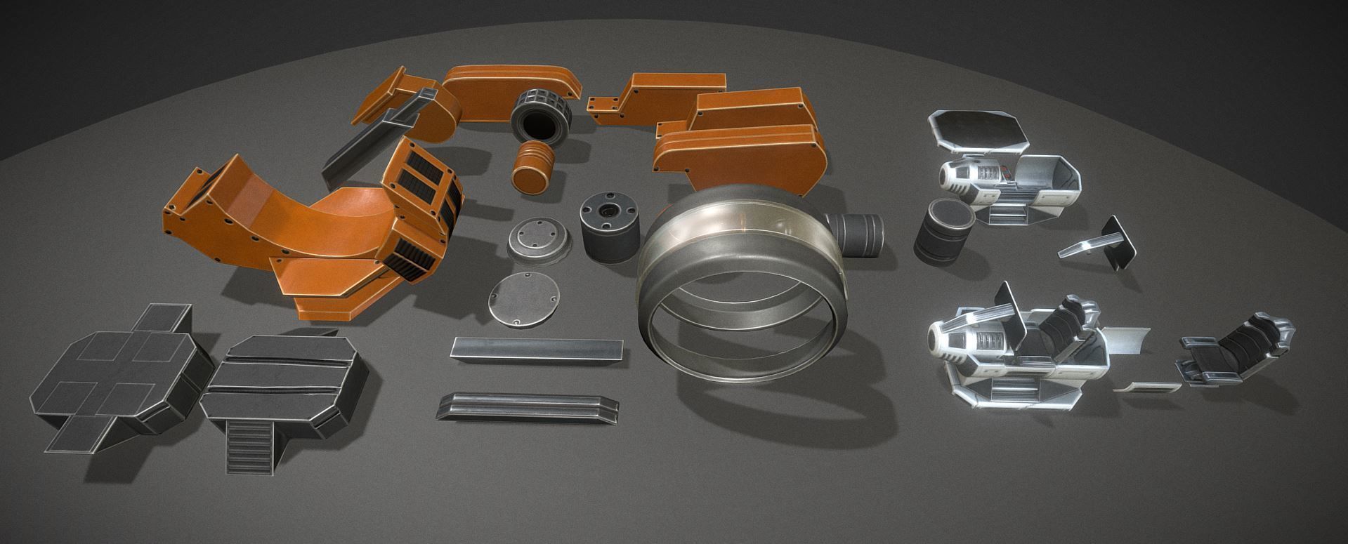 Terrain Walker Collection Low-poly 3D model_105