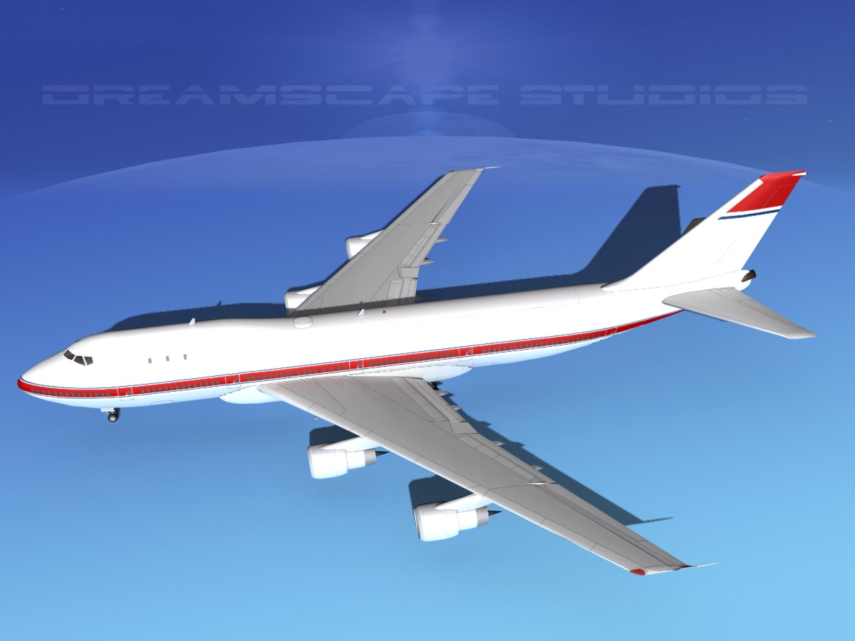 Boeing 747-100 Corporate 2 3D model_9