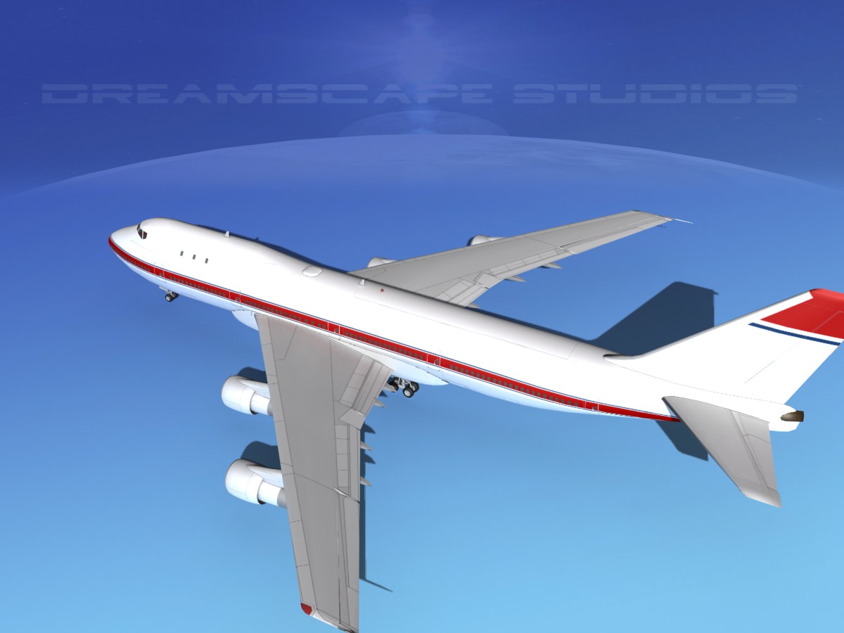 Boeing 747-100 Corporate 2 3D model_8