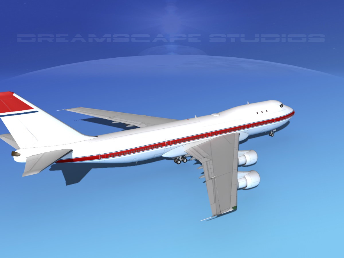 Boeing 747-100 Corporate 2 3D model_5