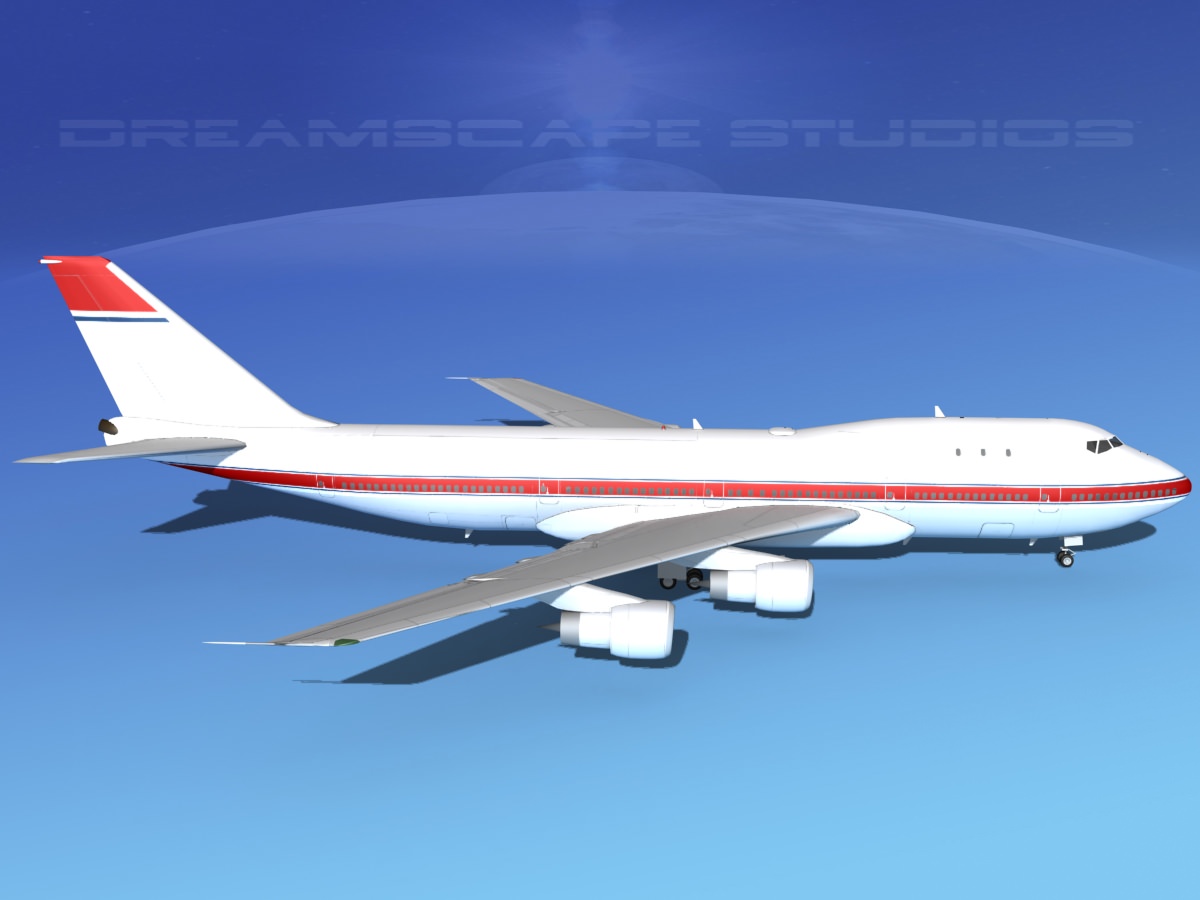 Boeing 747-100 Corporate 2 3D model_4