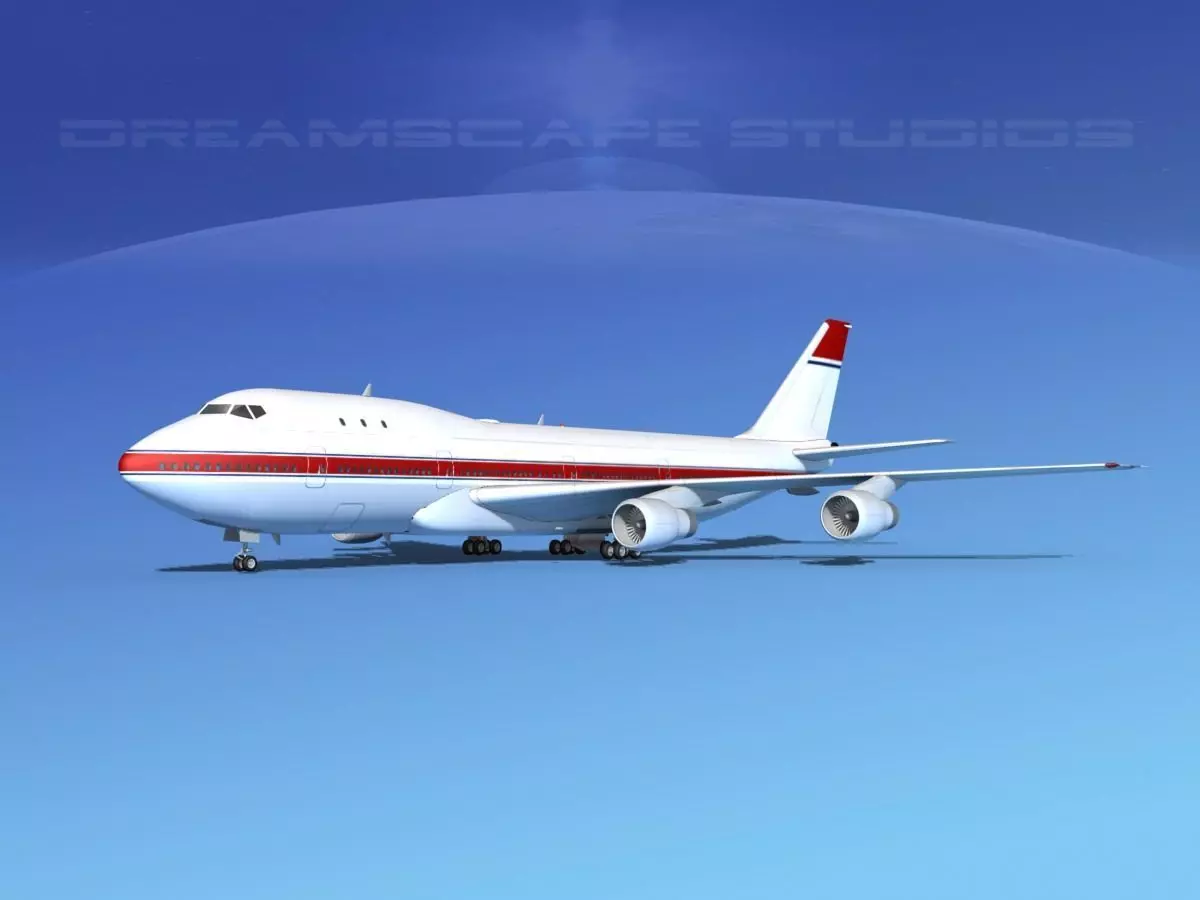 Boeing 747-100 Corporate 2 3D model_0