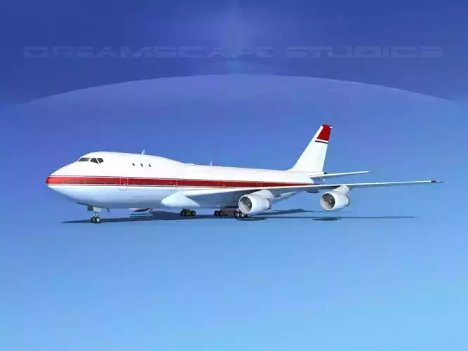 Boeing 747-100 Corporate 2 3D model