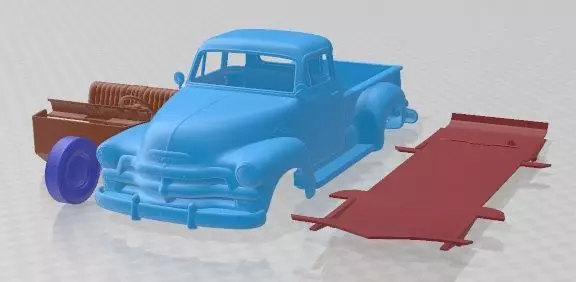 Chevrolet 3100 Pickup 1954 Printable Car 3D print model