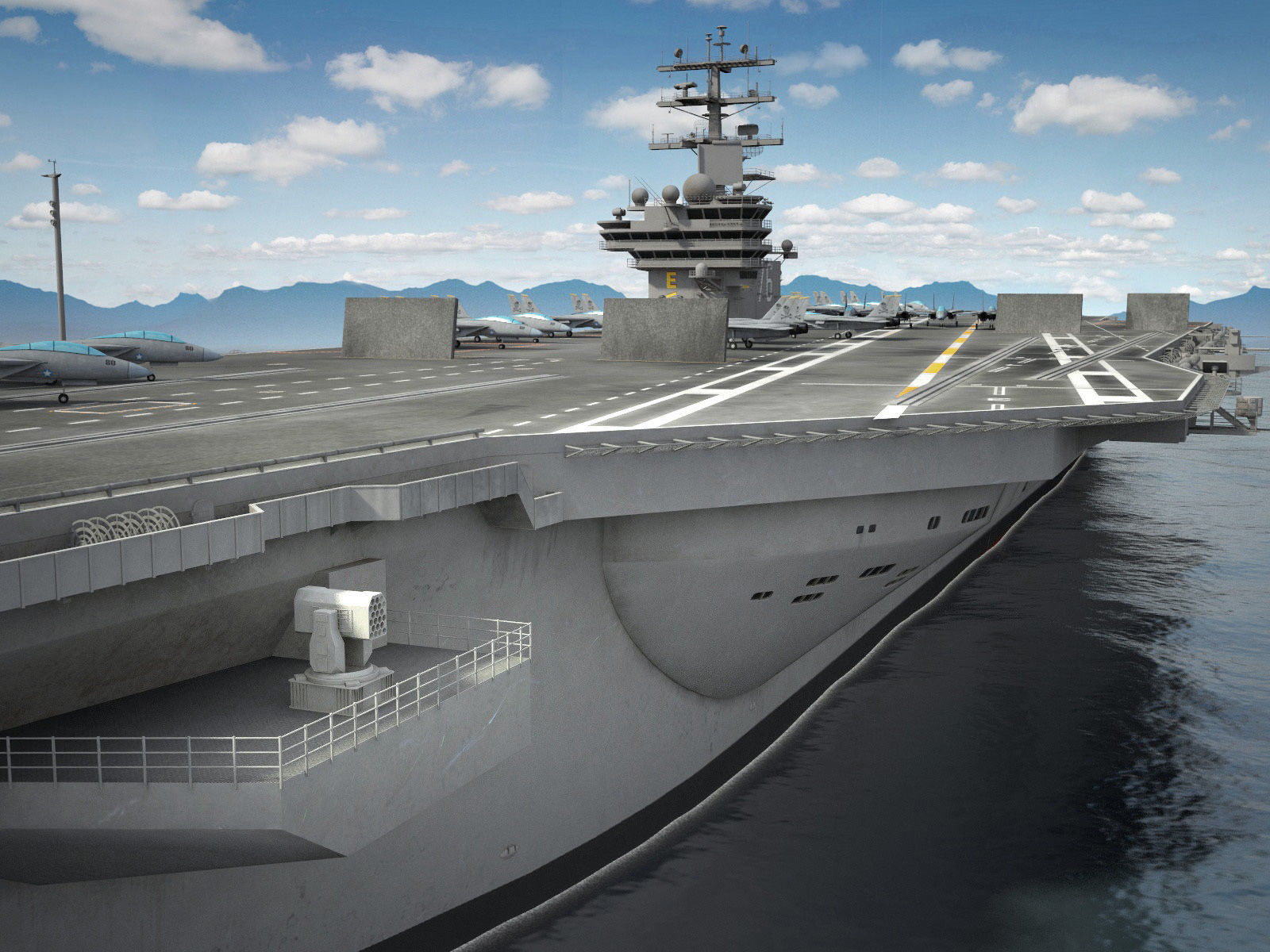 USS Ronald Reagan CVN76 Carrier 3D model_7