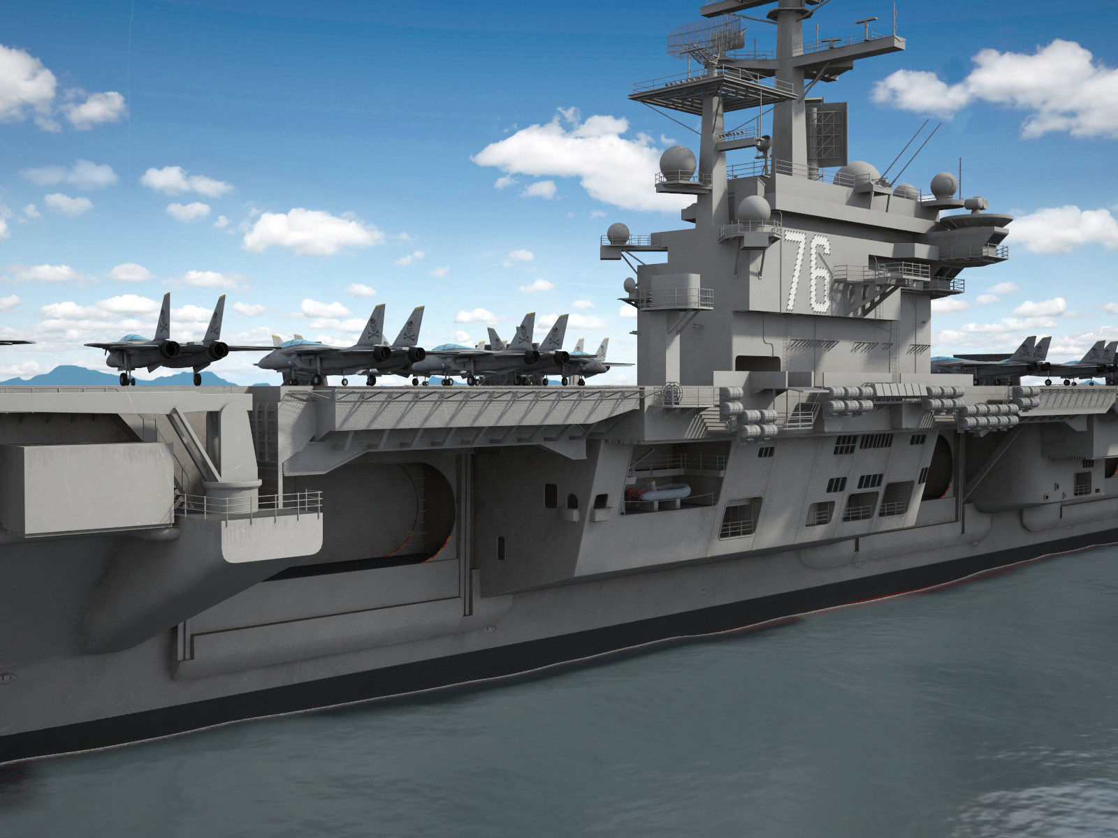 USS Ronald Reagan CVN76 Carrier 3D model_15