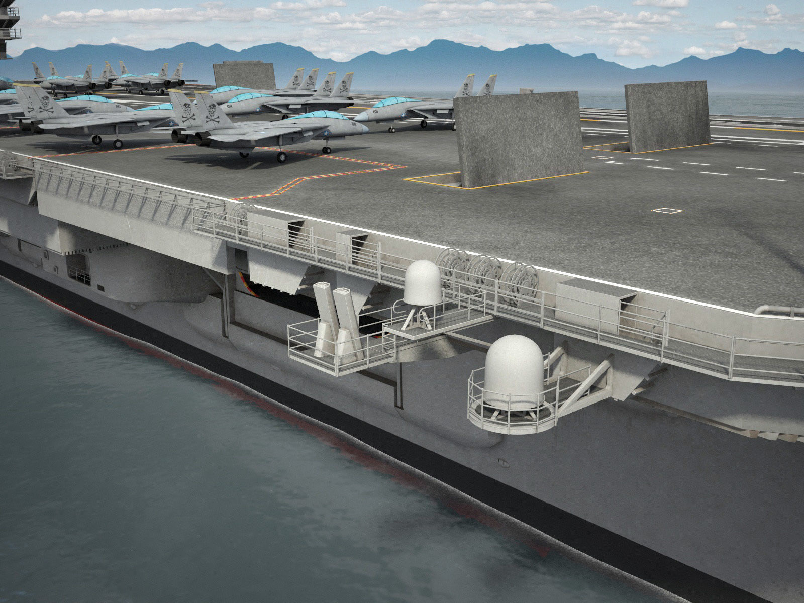 USS Ronald Reagan CVN76 Carrier 3D model_11