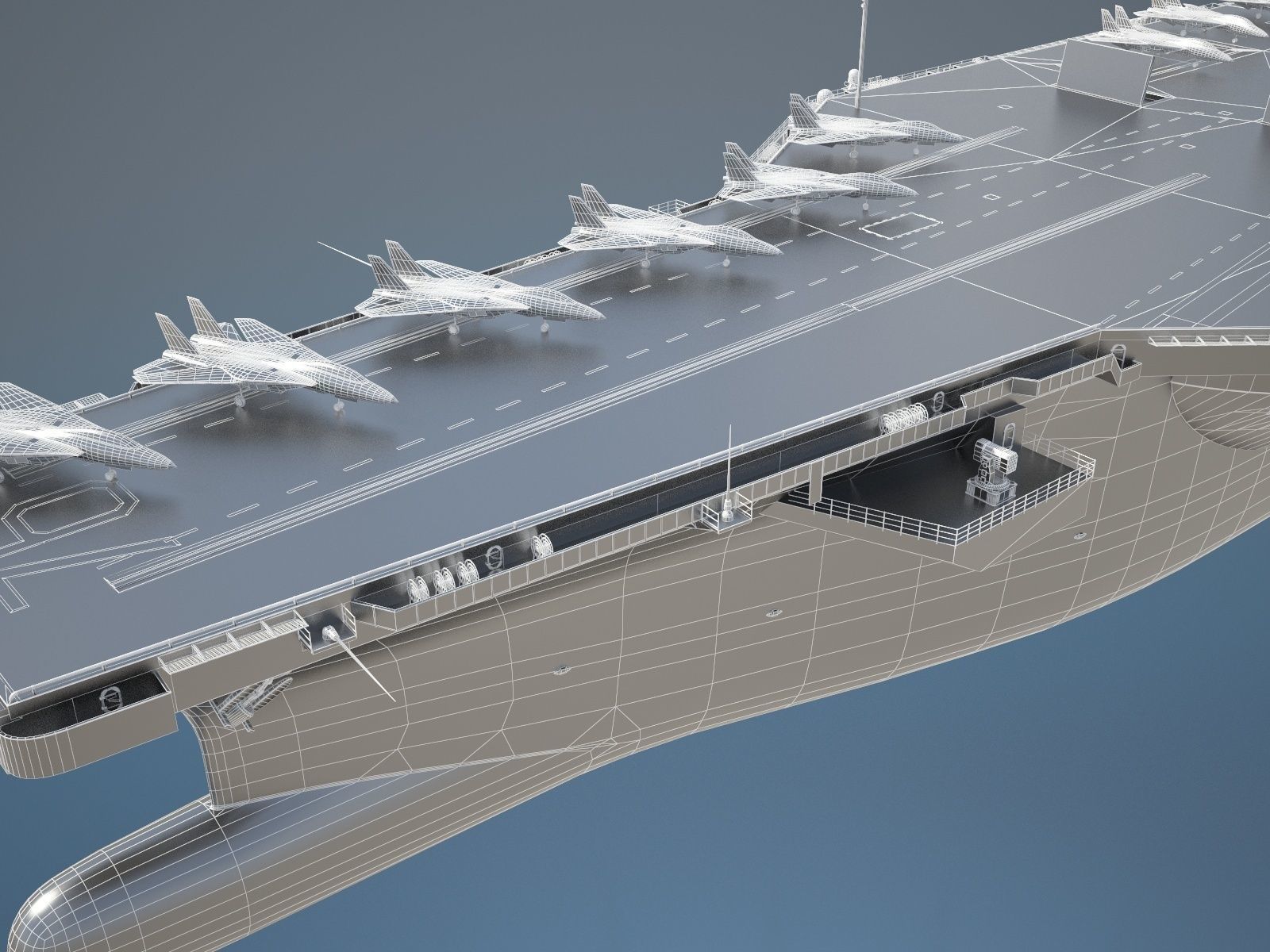 USS Ronald Reagan CVN76 Carrier 3D model_23