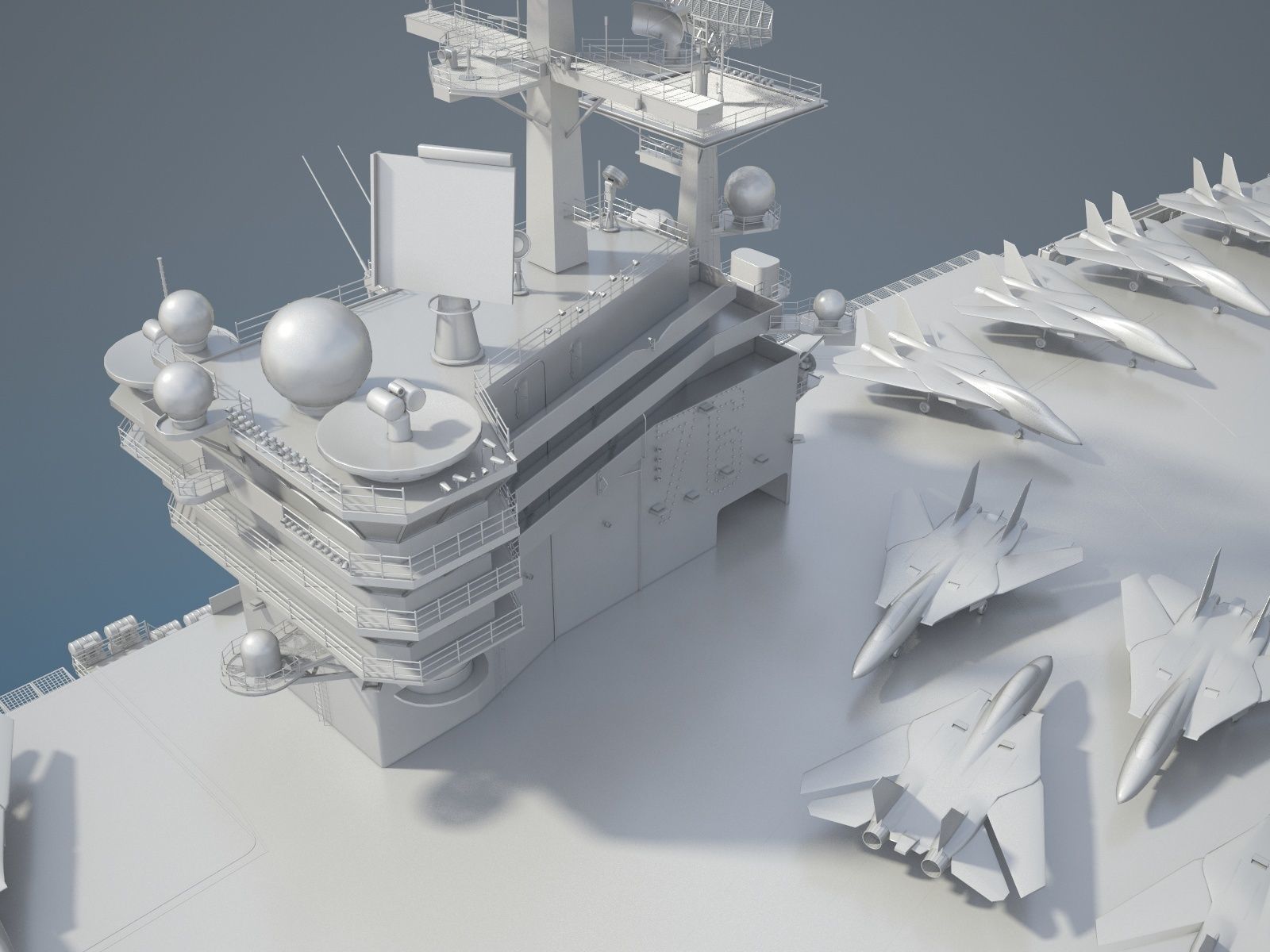 USS Ronald Reagan CVN76 Carrier 3D model_17