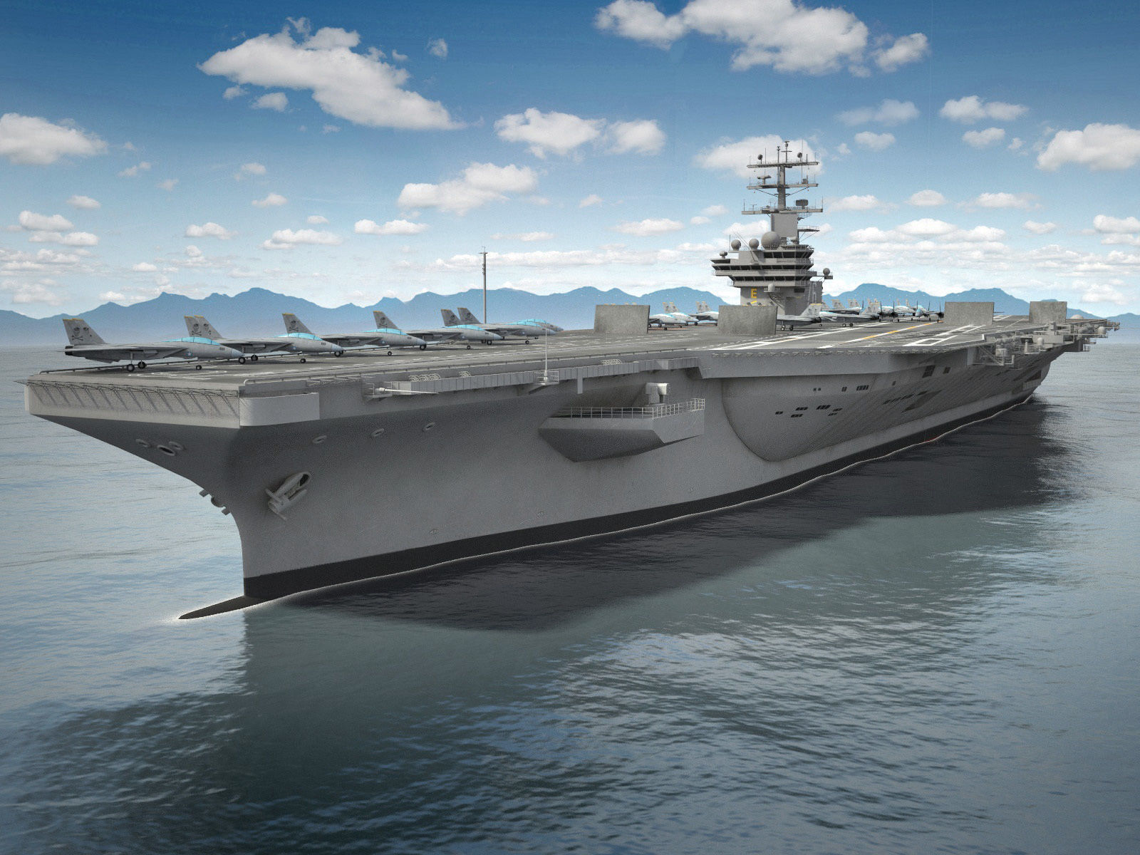 USS Ronald Reagan CVN76 Carrier 3D model_1