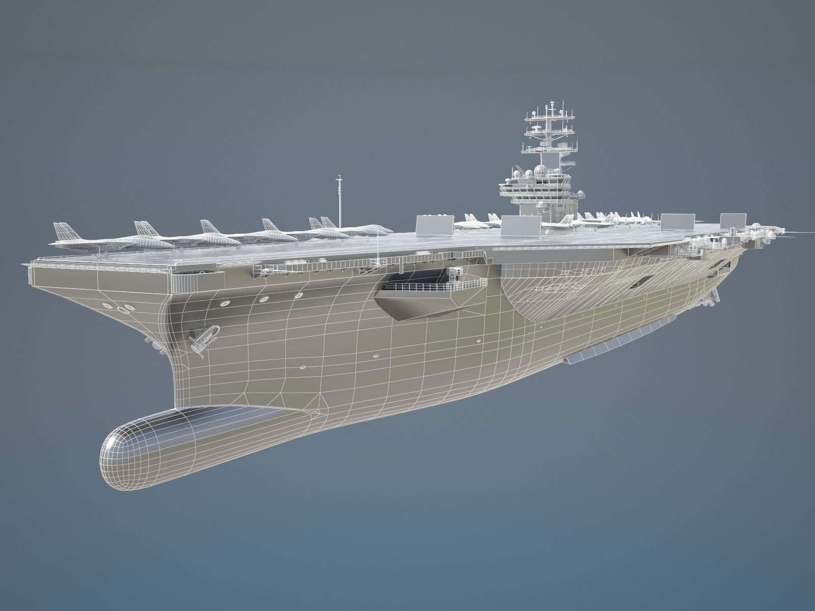 USS Ronald Reagan CVN76 Carrier 3D model_22