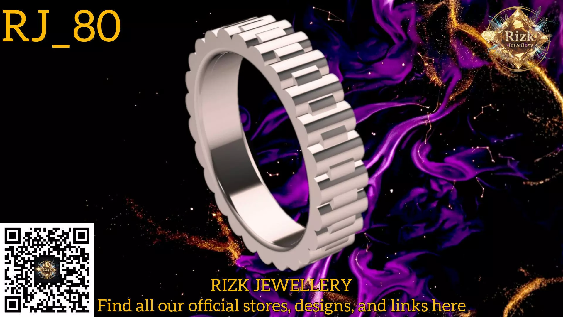 Symmetry Edge Ring Model RJ 80 3D print model