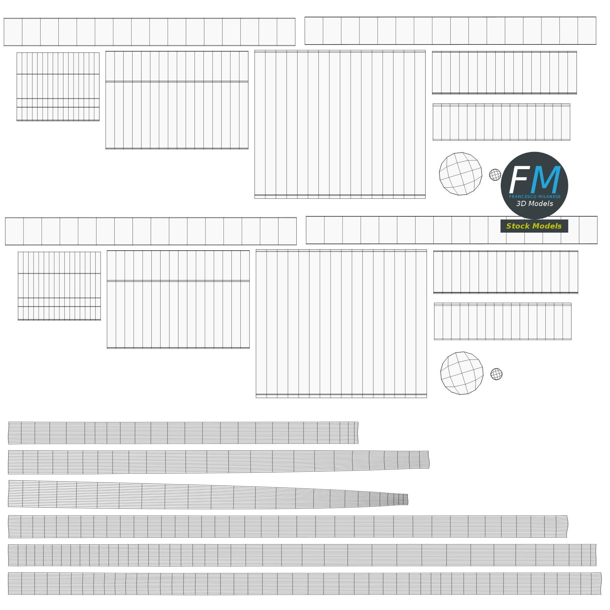 3mm jack audio cable Low-poly 3D model_11
