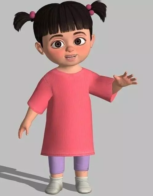 boo monster inc Low-poly 3D model