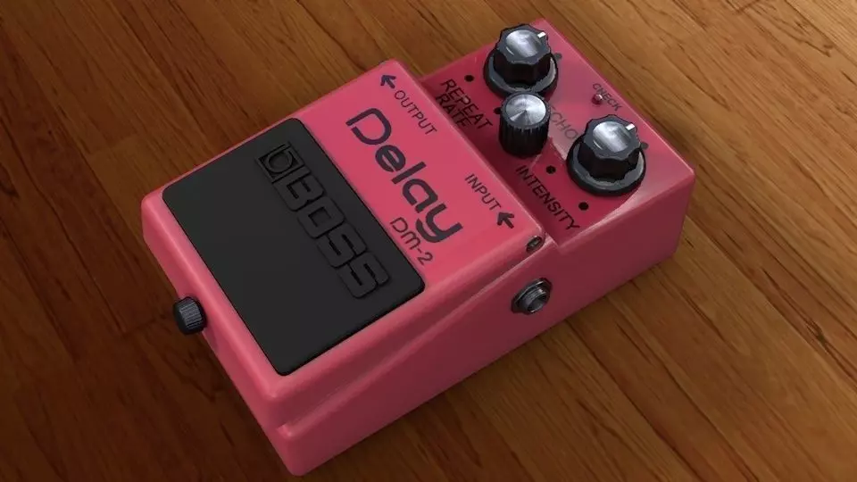 Boss DM-2 Low-poly 3D model