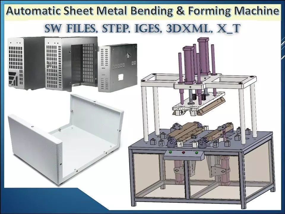 Automatic Sheet Metal Bending and Forming Equipment 3D model