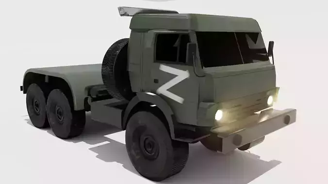KAMAZ ATZ-9 Russian Low-poly 3D model