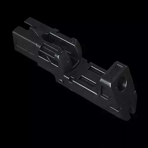 Industrial part scoope muzzle stock tactical 3D model