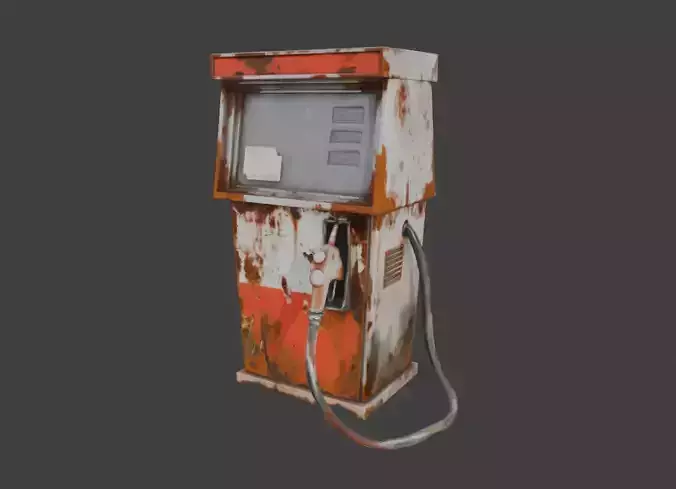 Rusty Modern Gas Station Pump